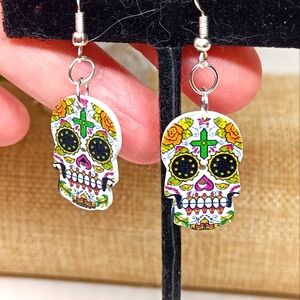 Sugar skull earrings